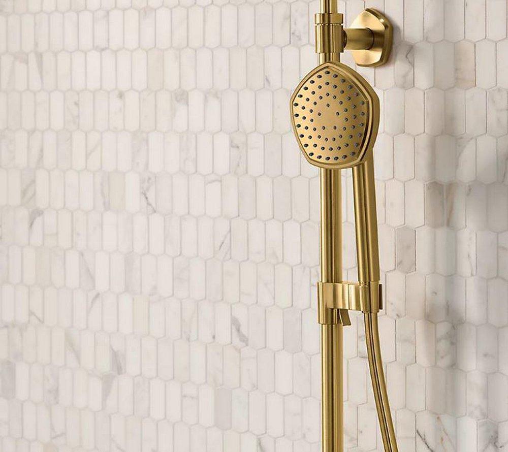 KOHLER Vibrant Brushed Moderne Brass Single Function Hand Shower 
