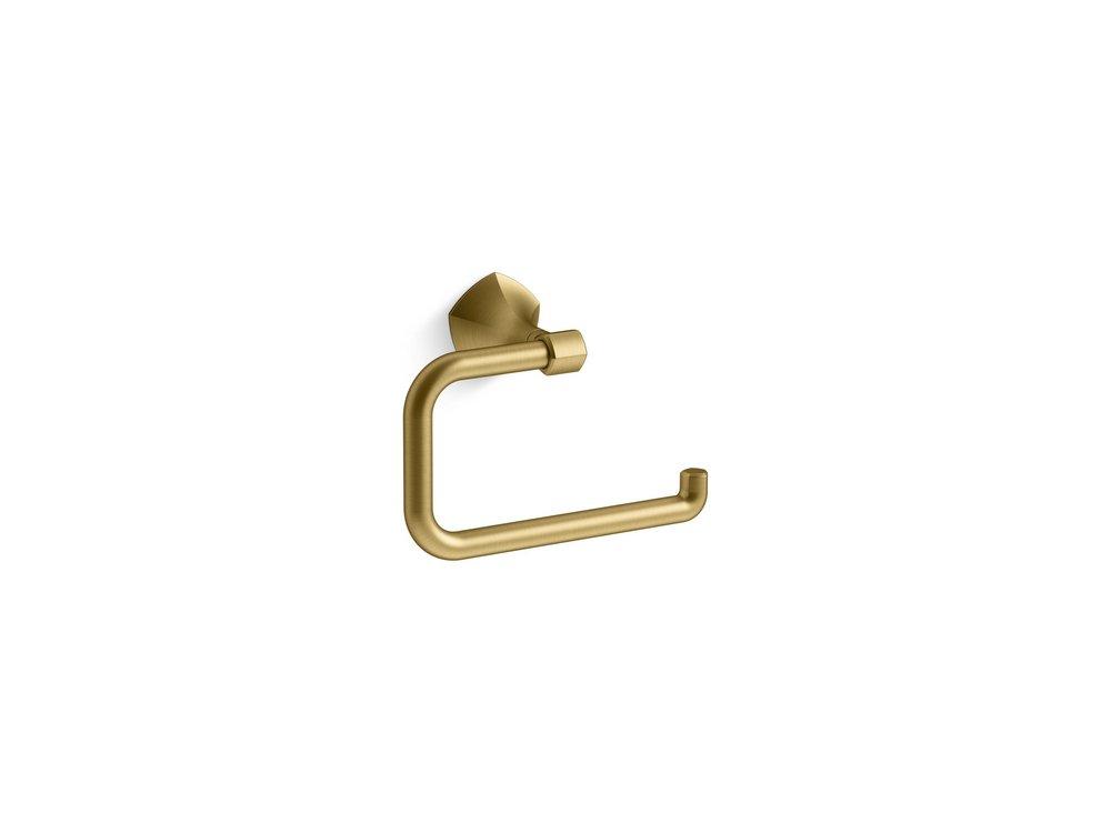 KOHLER Vibrant&reg; Brushed Moderne Brass Bar Open Towel Ring 