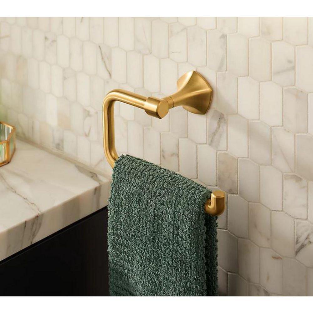 KOHLER Vibrant Polished Nickel Bar Open Towel Ring 