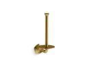 KOHLER Vibrant&reg; Brushed Moderne Brass Wall Mount Toilet Tissue Holder 