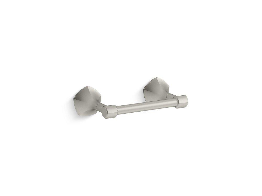 KOHLER Vibrant&reg; Brushed Nickel Wall Mount Toilet Tissue Holder 