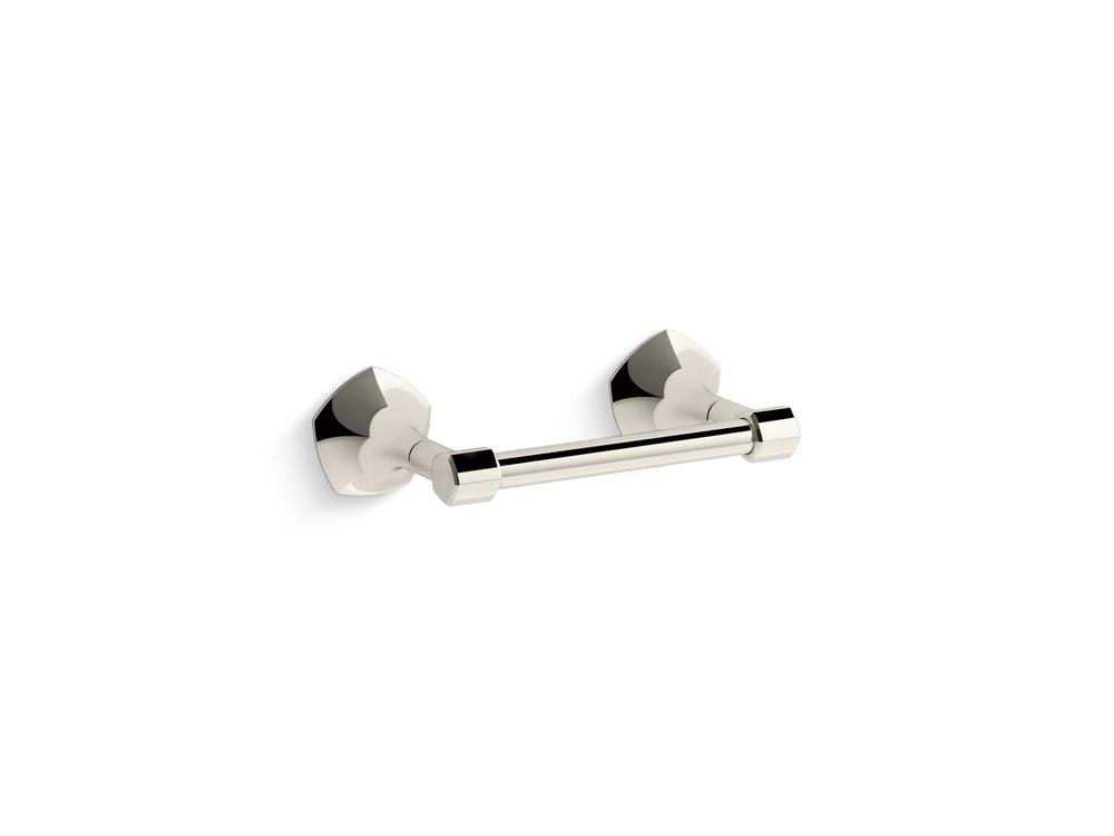 KOHLER Vibrant&reg; Polished Nickel Wall Mount Toilet Tissue Holder 