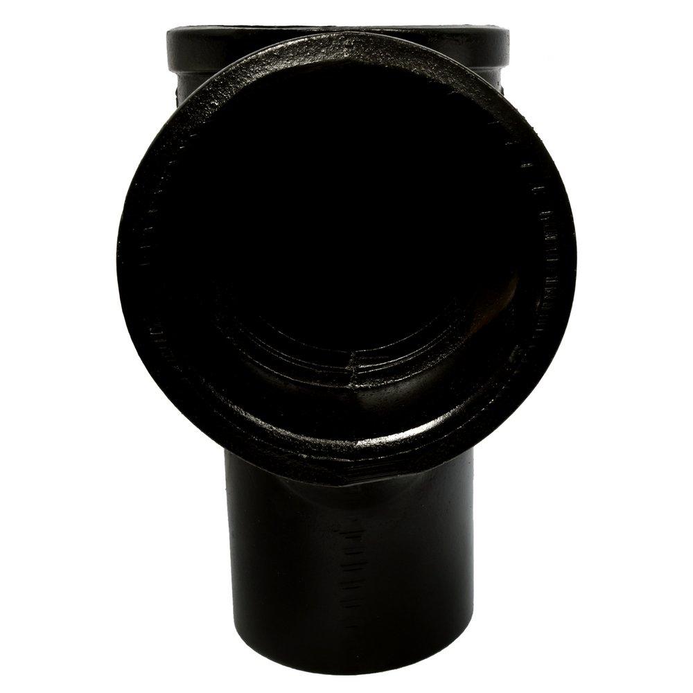 Black Combination Service Cast Iron Long T-Wye 