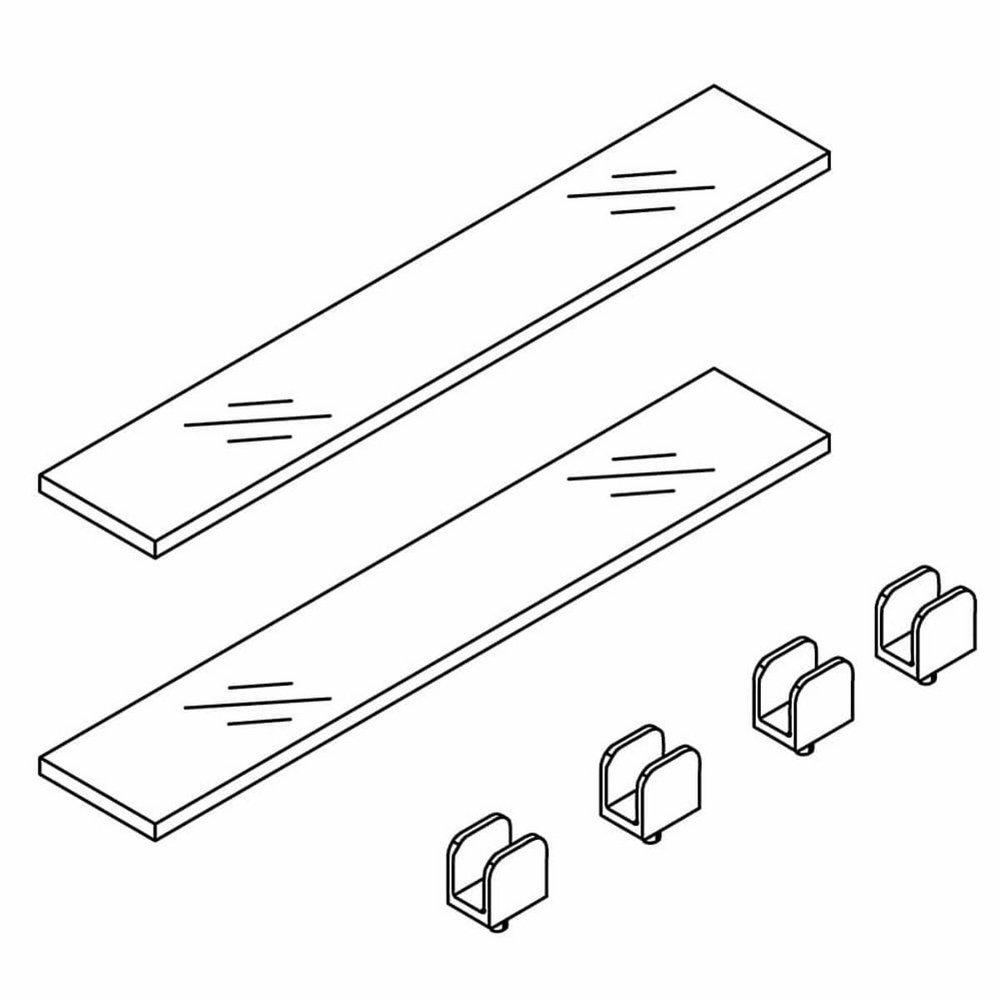 24 in. Towel Rack in Brushed Nickel 