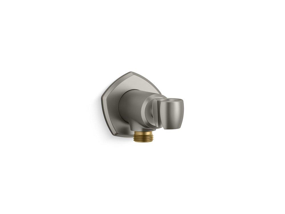 Wallmount Handshower Bracket and Supply Elbow in Brushed Nickel 