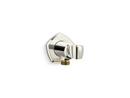 Wall-Mounted Hand Shower Holder and Supply Elbow in Vibrant Polished Nickel