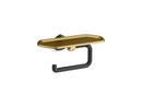 KOHLER Matte Black/Moderne Brass Wall Toilet Tissue Holder 