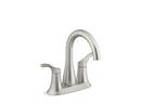 Two Handle Centerset Bathroom Sink Faucet in Vibrant Brushed Nickel