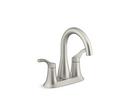 Two Handle Centerset Bathroom Sink Faucet in Vibrant Brushed Nickel 