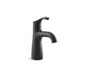 Single Handle Monoblock Bathroom Sink Faucet in Matte Black