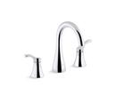 KOHLER Polished Chrome Two Handle Widespread Bathroom Sink Faucet 