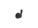 1-Hook Robe Hook in Matte Black