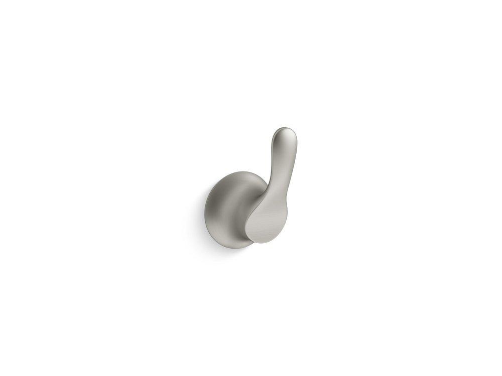 KOHLER Vibrant&reg; Brushed Nickel 1-Hook Robe Hook 