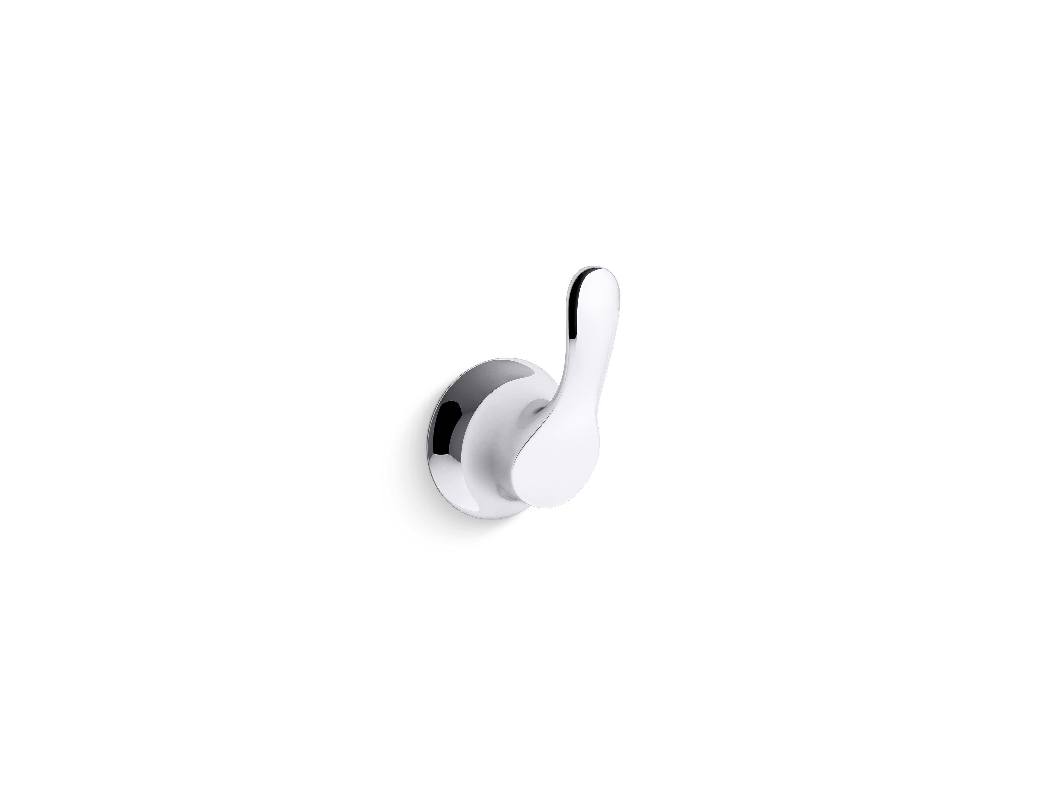 KOHLER Polished Chrome 1-Hook Robe Hook 