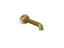 Single Hole Bathroom Sink Faucet in Vibrant Brushed Moderne Brass
