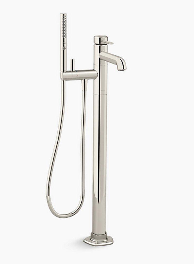 KOHLER Vibrant&reg; Polished Nickel Single Handle Lever Floor Mount Filler 