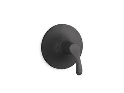 Single Handle Pressure Balancing Valve Trim in Matte Black
