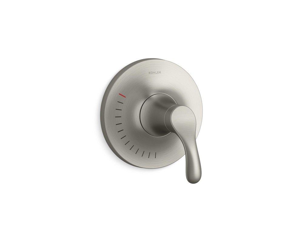 KOHLER Vibrant® Brushed Nickel Single Handle Dual Function Bathtub & Shower Faucet (Trim Only) 