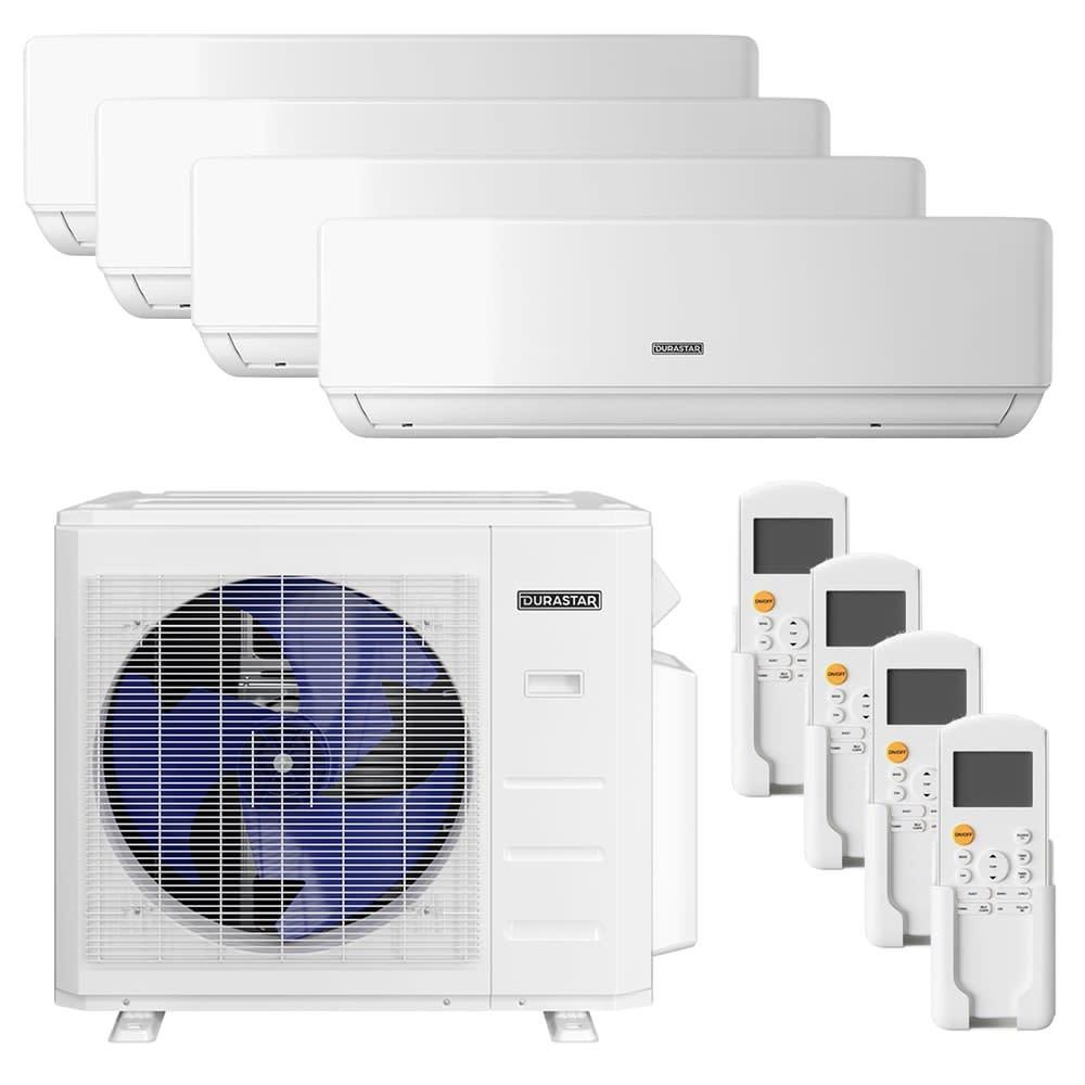 Durastar 36 MBH 4 Zone 22.5 SEER Wall Mount Mini Split Package Ferguson