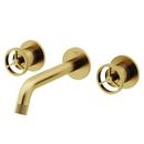 VIGO CASS WALL MOUNT BATHROOM FAUCET IN MATTE BRUSHED GOLD 