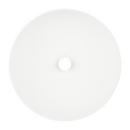 Vessel Mount Round Bathroom Sink in Matte White 