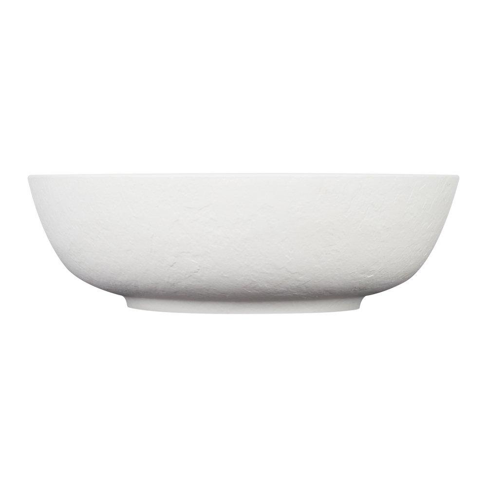 Vessel Mount Round Bathroom Sink in Matte White image number 2