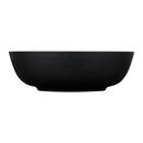 Vessel Mount Round Bathroom Sink in Matte Black 