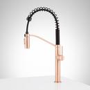 Single Handle Pull Down Kitchen Faucet in Antique Copper 