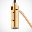 Signature Hardware Brushed Gold Single Handle Pull Down Kitchen Faucet 