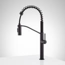 Signature Hardware Matte Black Single Handle Pull Down Kitchen Faucet 