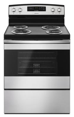 29-7/8 x 27-3/4 x 46-7/8 in. 4.8 cu. ft. Electric Coil Freestanding Range in Stainless Steel