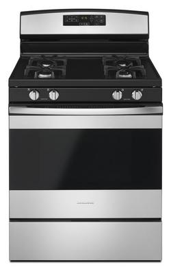 29-7/8 in. 5 cu. ft. 4-Burner 54500 BTU Sealed Gas Freestanding Range in Stainless Steel