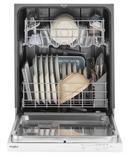 Quiet Dishwasher with Boost Cycle and Pocket Handle in White 