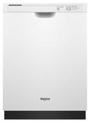Quiet Dishwasher with Boost Cycle and Pocket Handle in White