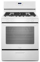 Whirlpool White 30 in. 4-Burner Gas Freestanding Range with Broiler Drawer 