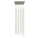 SONNEMAN Satin Nickel 192W 96-Light Integrated LED Pendant 