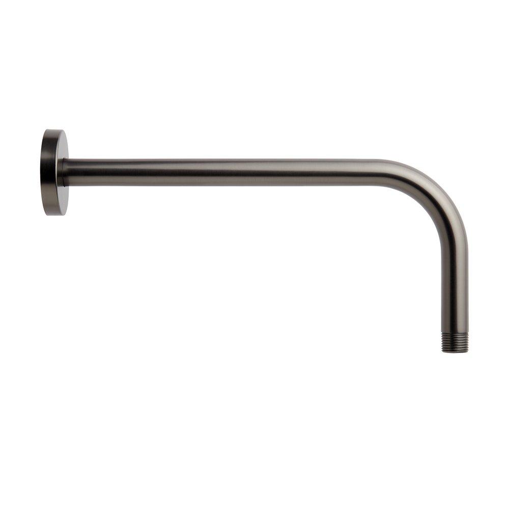 Signature Hardware Gunmetal 12 in. Shower Arm for Rain Shower with Escutcheon 