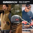 GRIDIRON SNAPBACK TRUCKER HAT GRAY 
