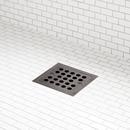 4-1/2 in. Square Shower Drain in Gunmetal