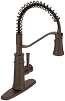 OIL RUBBED BRONZE ONE-HANDLE HIGH ARC PULLDOWN KITCHEN FAUCET 