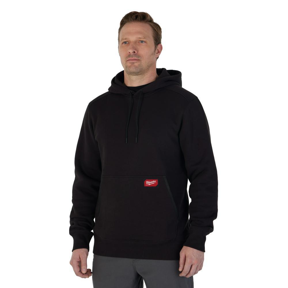 MIDWEIGHT PULLOVER HOODIE BLACK 3X 