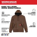 Milwaukee&reg; Brown 1 Piece Lithium-ion Polyester Hoodie in Brown 