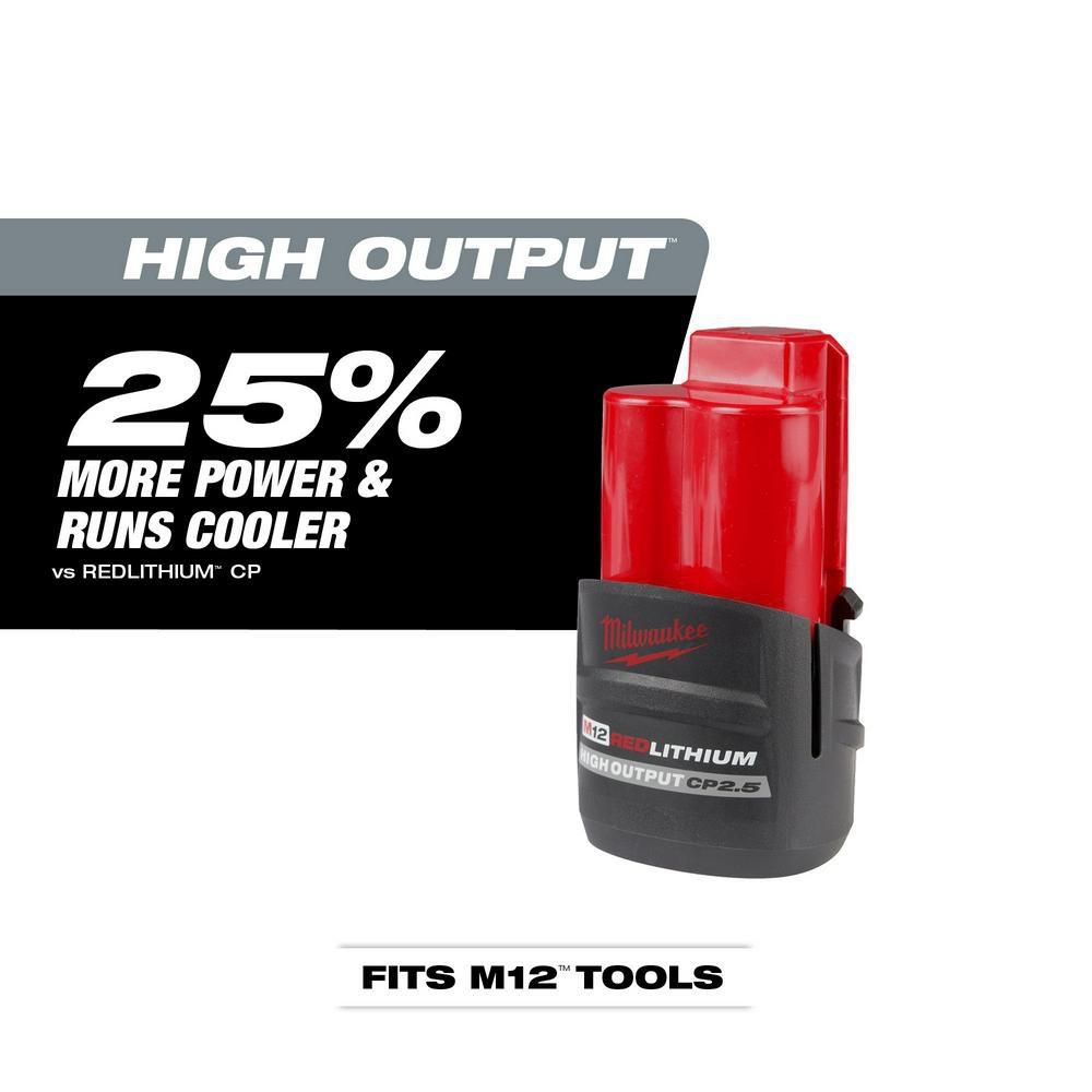 M12 Redlithium High Output CP2.5 Battery Pack 