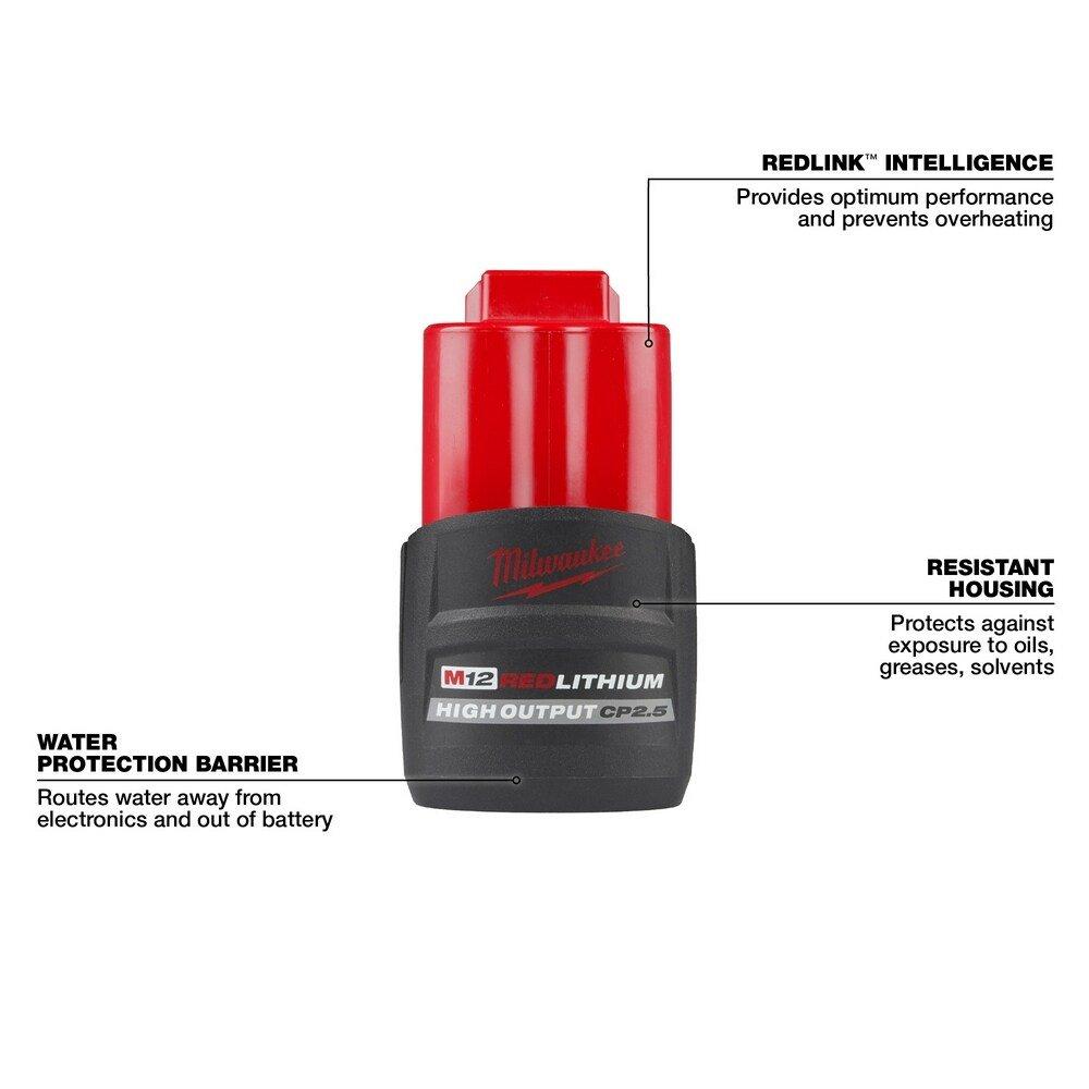 M12 Redlithium High Output CP2.5 Battery Pack 