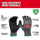 CUT LEVEL 6 HIGH-DEXTERITY NITRILE DIPPED GLOVES - XL 