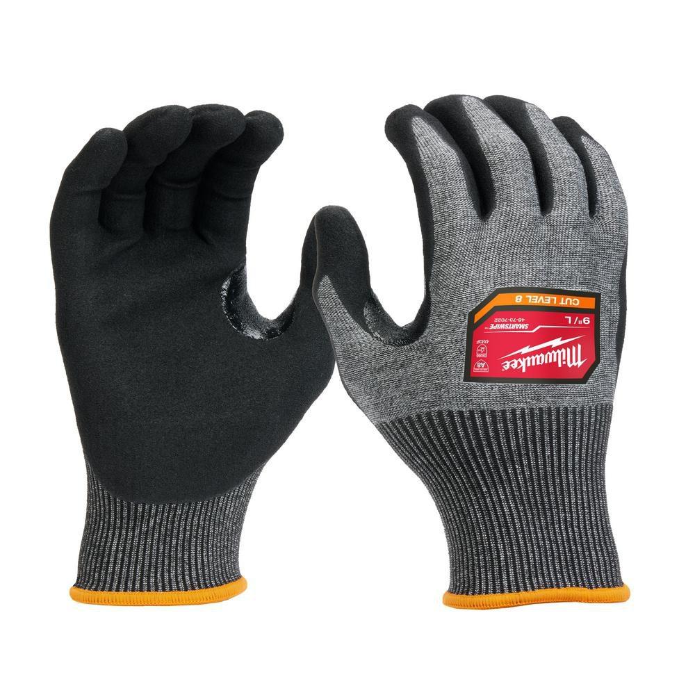 Milwaukee&reg; Grey Plastic Dipped Gloves 