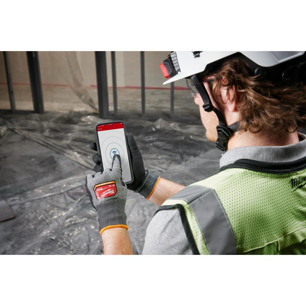 Milwaukee&reg; Grey Plastic Dipped Gloves 
