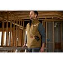 HEAVY DUTY SHERPA-LINED VEST - BROWN 3X 