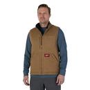 HEAVY DUTY SHERPA-LINED VEST - BROWN 3X 