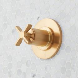 Single Handle Diverter Valve Trim in Brushed Gold (Trim Only)